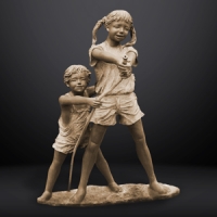 Бронзовая скульптура Детство